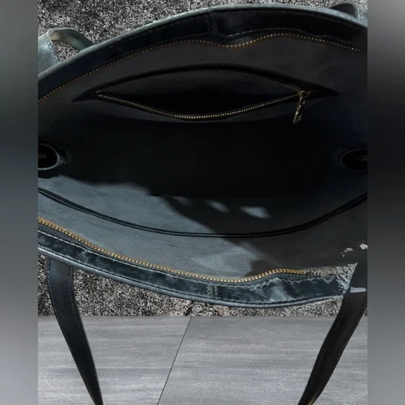 Vintage Louis Vuitton Black Epi Leather Lussac Tote Bag Large 17” x 12” Good - Picture 10 of 16